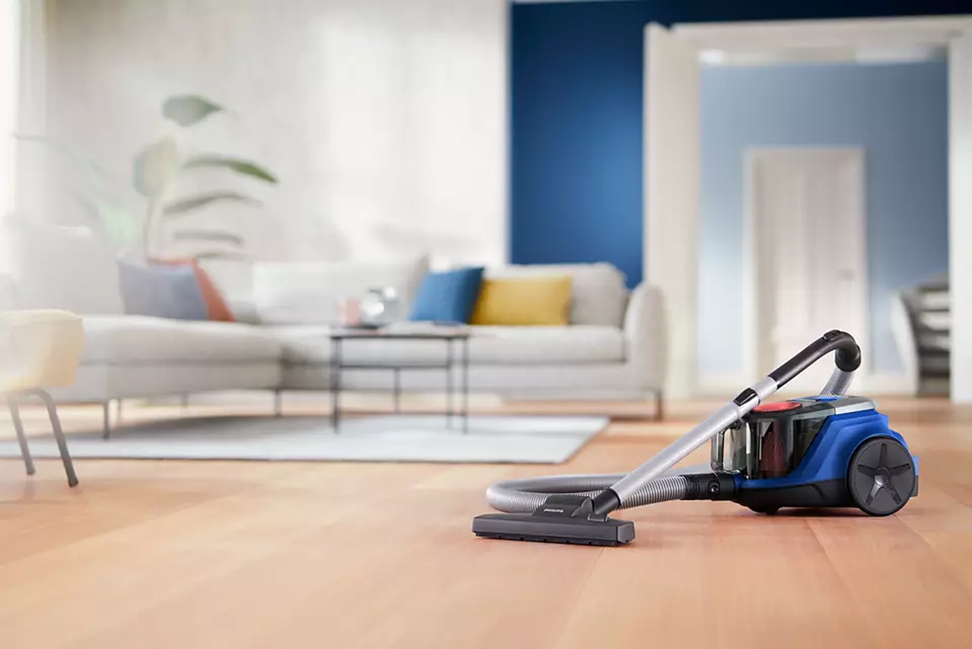 Philips Vacuum cleaner | XB2123/09 | Bagless | Power 850 W | Dust capacity 1.3 L | Dark Blue/Peach